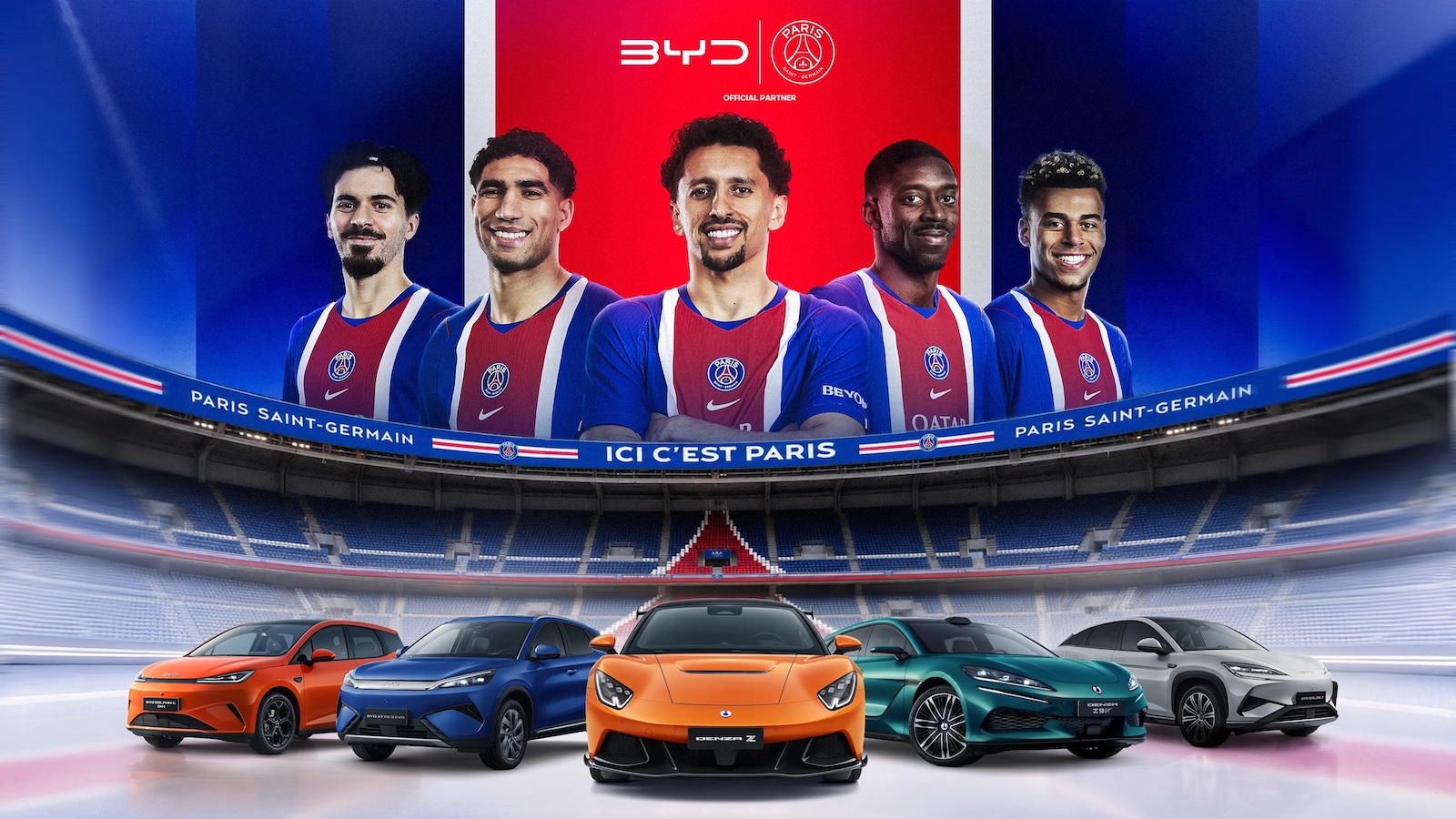 BYD Partners with PSG in Three-Year Deal to Boost European EV Appeal